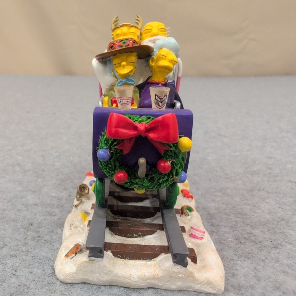 The Simpsons Geriatric Express Christmas Collection Sculpture 2003 Hamilton - Picture 2 of 5